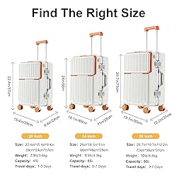 AIWEINY Hard Shell Luggage 24 Inch Travel