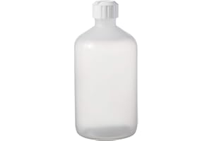 Consolidated Plastics Boston Round Bottles with Flip-Top Cap, LDPE, 16 oz, White, 12 Piece