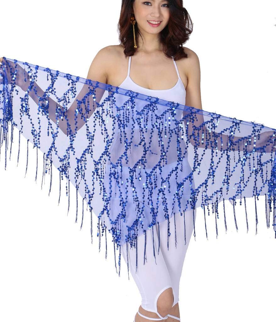 ZLTdream Belly Dance Sequin Triangle Hip Scarf ZLTdream Belly Dance Sequin Triangle Hip Scarf