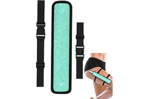 ZVLINMVAM Sparkly Rave Fan Holster Thigh Strap–Folding Hand Fan Holder, Adjustable Leg Holster for Festivals & Raves