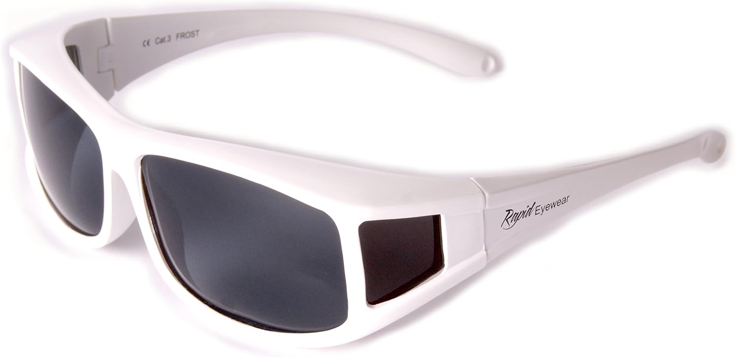 Rapid Eyewear de Soleil polarisées, Blanches, pour Hommes et Femmes. pour Course à