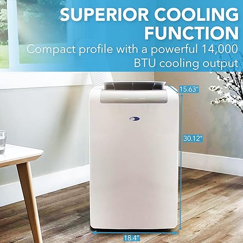 Whynter Portable Air Conditioner 14,000 BTU with Dual Hose