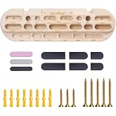 WodGod Climbing Hangboard Rock Climbing Training, Rock Climbing Fingerboard, Wooden Climbing Board Trainer for Strengthen Fingers and Grip, Suitable for Indoor Climbing Training and Pull-ups