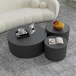 KEVINSPACE Modern Coffee Table Set, 3-Piece