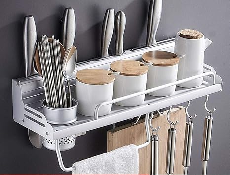 Estante De Especias Montado En La Pared, Spice Herb Jar Rack Holder