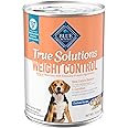 Blue Buffalo True Solutions Weight Control Wet Dog Food for Adult Dogs, Made with Natural Ingredients, Chicken, 12.5-oz. Cans (12 Count)