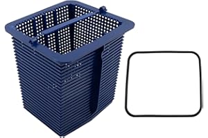 Pool Basket with O-for Ring Gasket for Hayward for SuperPump SP1600X5 SP2607X10, Replaces SPX1600M B-167, Blue Skimmer Filter