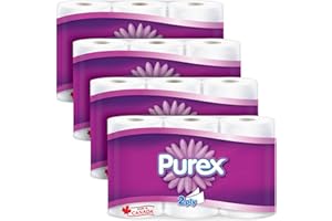 Purex Toilet Paper, Hypoallergenic and Septic Safe, 4 Packs of 6 Triple Rolls = 72 Single Rolls