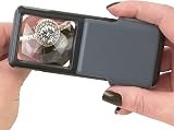 Carson Slide-Out Magnifier Acrylic Gray Pack of 4 5x Aspheric Lens view 8
