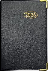 MantraRaj 2026 Week to View Pocket Diary PVC Cover with Gold Corners 11x7cm view 1