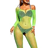 Kaei&Shi Fishnet Bodysuit, Rave Outfits, Backless Bodystocking Fits 0-18