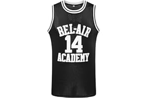 JKNAKN The Fresh Prince of Bel Air 25 Carlton Banks Basketball Jersey,90s Hip Hop Clothes for Party Men