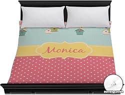 RNK Shops Easter Birdhouses Duvet Cover - King (Personalized)