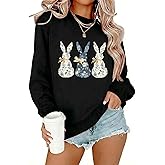 CJQCJQ Women's Long Sleeve Crewneck Sweatshirt Holiday Graphic Pullover Tops