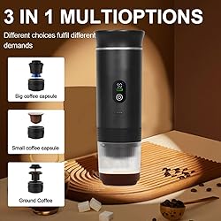 SuperRC Portable Coffee Maker, 3-in-1 Espresso
