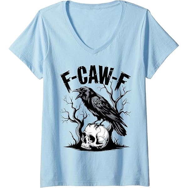 Funny Black Crow F Caw F Design With Cute Face And Bold Colors For Bird Lovers And Dark Humor Fans Unisex T Shirt Sapphire X Large