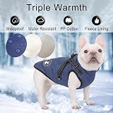 LUOWAN Dog Coat Waterproof Reflective Harness Jacket for Small to Large Dogs view 3