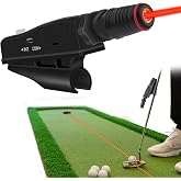 Indoor Golf Putting Training Aid with Two Modes, Alignment Tool for Precision Putting, Red Line Putting Trainer, Cool Golf Gift for Golfers
