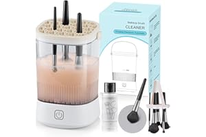 AZANG Electric Makeup Brush Cleaner, Portable Automatic USB Cosmetic Brushes Cleaner Machine, Automatic Makeup Brush Cleaner for Makeup Sponges and Brushes（22）