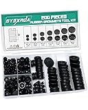 Gysxrda Rubber Grommet Kit 200 Pack - 7 Sizes