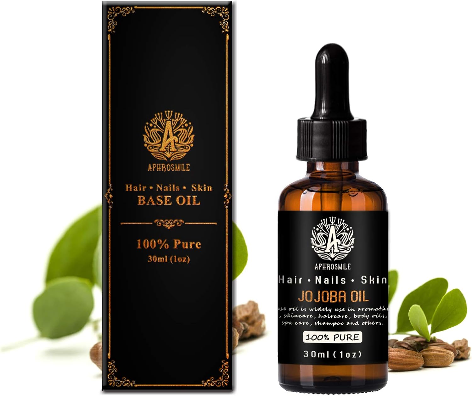 100% Pure Jojoba Oil for Massage 30ml Carrier Oil - Jojoba Oil for Skin Care 1oz Base Oil - Jojoba Oil for Hair Care