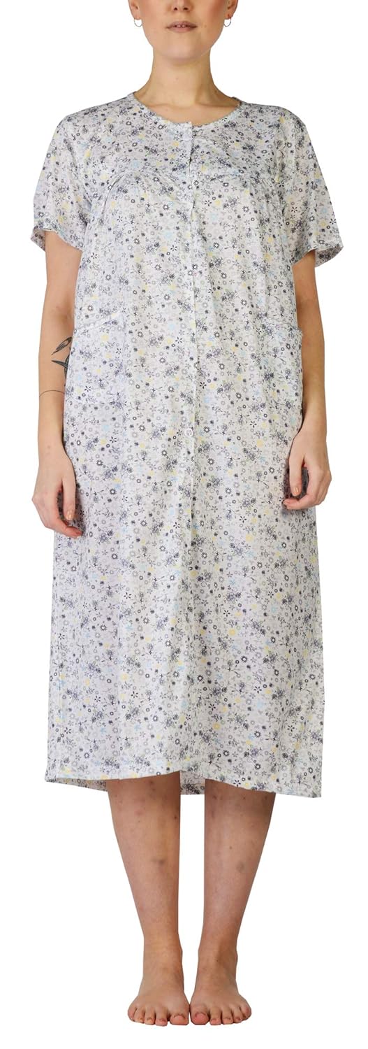 button through nightdress