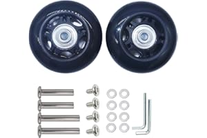 YONGXUAN Outher Diameter is 2.67 in Mute Wear-resistant Luggage Suitcase Replacement Wheels Kit Inline Outdoor Skate Replacement Wheels (68mm x 24mm)