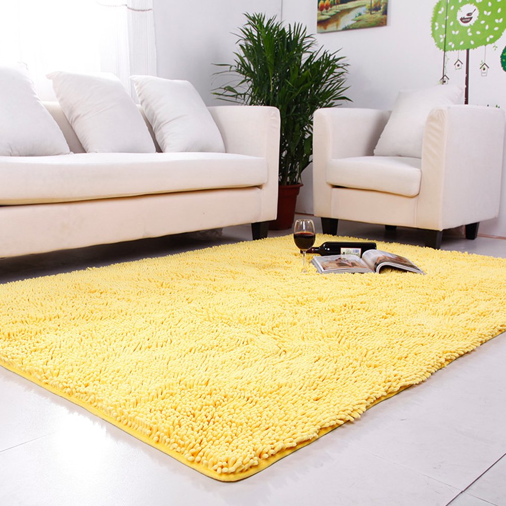 Best yellow shaggy living room rug Your House