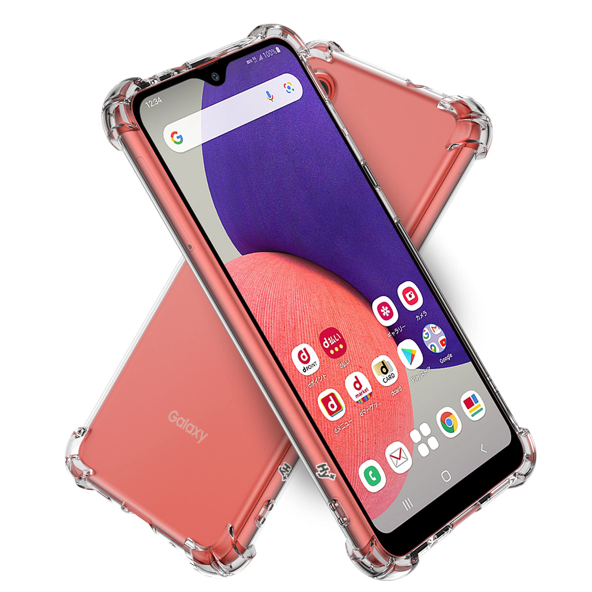 Hy+ Galaxy A22 5G 耐衝撃 ケース クリアの商品画像