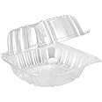 DART Container 6" Clear Hinged Food Sandwich Take-Out Container Cupcake Cookie Favor Cake (pack of 25)