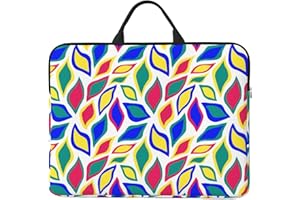 14in Colorful Pop Art Painting Print Laptop Case Sleeve Bag, Portable Briefcase for Business Travel, Commuting, and Tourism