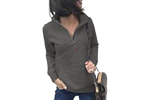 BTFBM Women Fashion Quilted Pattern Lightweight Zipper Long Sleeve Plain Casual Ladies Sweatshirts Pullovers Shirts Tops