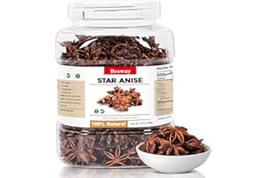 Besway Chinese Star Anise 12 oz, Whole Star Anise, Fresh, Pure and Dried Anise Pods, Great for Cooking, Baking and Tea (340g)