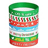 FEPITO 35 Pieces Christmas Wristband Silicone