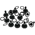 MEETOOT 12pcs Button Switch Waterproof Dust Proof Cap 12mm Rubber Electrical Toggle Switch Cover Weatherproof Protector Boot for Most Toggle Switches