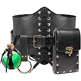 Renaissance Costume Sets Corset Waistband Belt Pouch Purse Magic Potion Bottle Skirt Hike Steampunk Medieval Halloween
