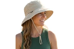 Creekstone Bucket Sun Hat for Women, UPF 50+ Wide Brim, Packable, Waterproof Rain Hat for Hiking Outdoor Travel
