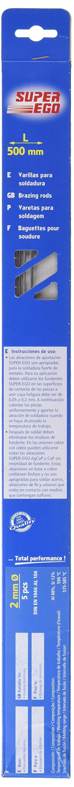 Super Ego SUP-SEH020100 SEH020100-5 varillas al 104, Black