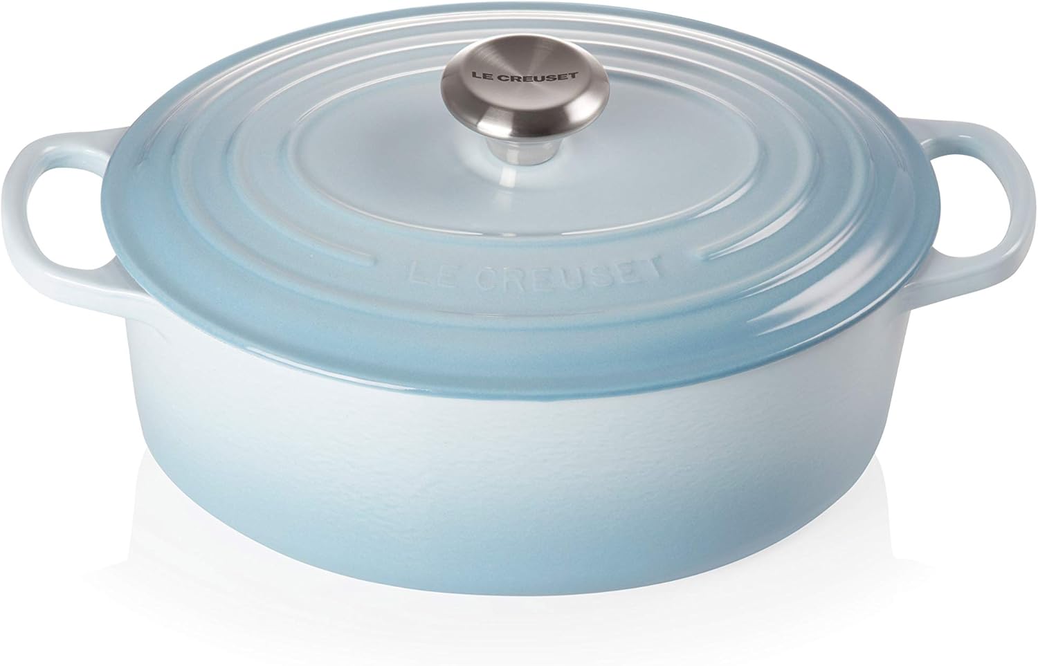 Le Creuset Cast Iron Signature Oval Casserole, 27cm, Ocean