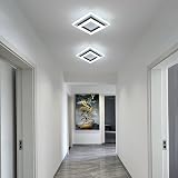 SENQIU 24W LED Ceiling Light Square Modern 6500K 2700LM 20x20 cm view 6