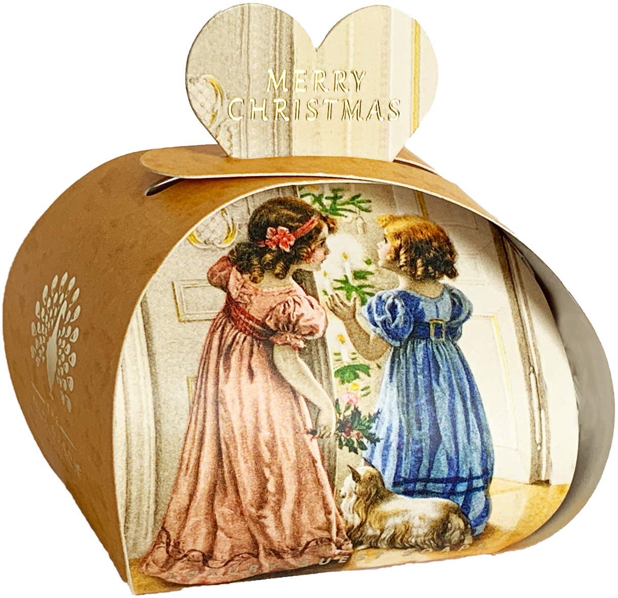 The English Soap Company Packed Guest Soaps A Victorian Christmas Gift Box, Spiced Plum and Honeysuckle Scent, Vegan Friendly 3x20g