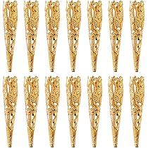 目ドール柄のパンチングが涼しげ\tHermes\tSerena Medor キャップ Amazon.com: SUNNYCLUE 150PCS Bead Cones Long Bead Caps