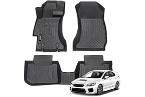 Jenofa-Floor Mats for Subaru WRX 2015-2021, WRX STi 2015-2021, Impreza 2012-2016,Subaru Crosstrek 2013-2017, XV Crosstrek 2013-2017 All Weather Floor Liner Accessories Black