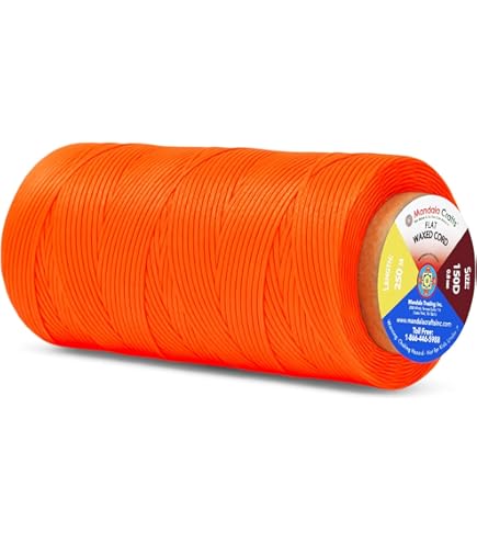 Waxed Leather Sewing Thread - 284 Yard Spool Of Polyester Cord For DIY Craft, Shoemaking & Repair (Blue)