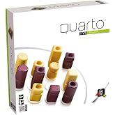 Quarto Mini | Mensa Select Winner | Travel-Friendly Version of The, Wooden Abstract Strategy Game for Kids &amp; Adults | Family Game Night Favorite | Ages 8+ | 2 Players | 15 Min