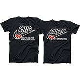 King, Queen, Kinga and Queen, Lovely Couples Shirts, Matching Lovely tees, Valentines Best Gift Couples, Matching Shirts, T-Shirt Tee