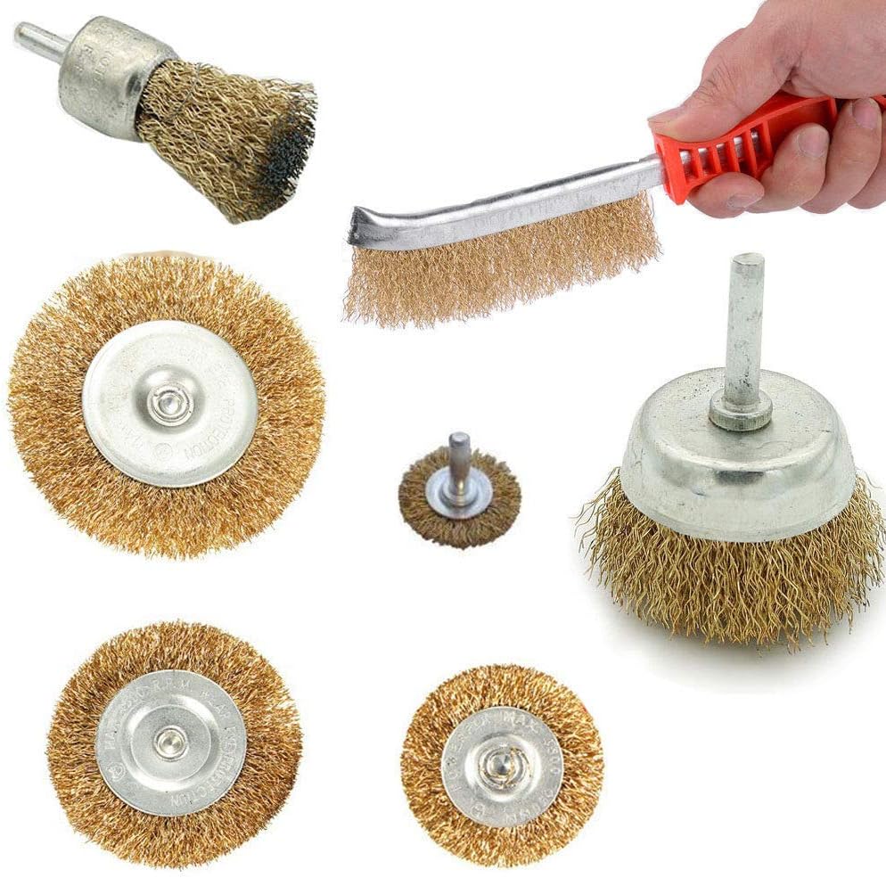 spazzola in acciaio per trapano