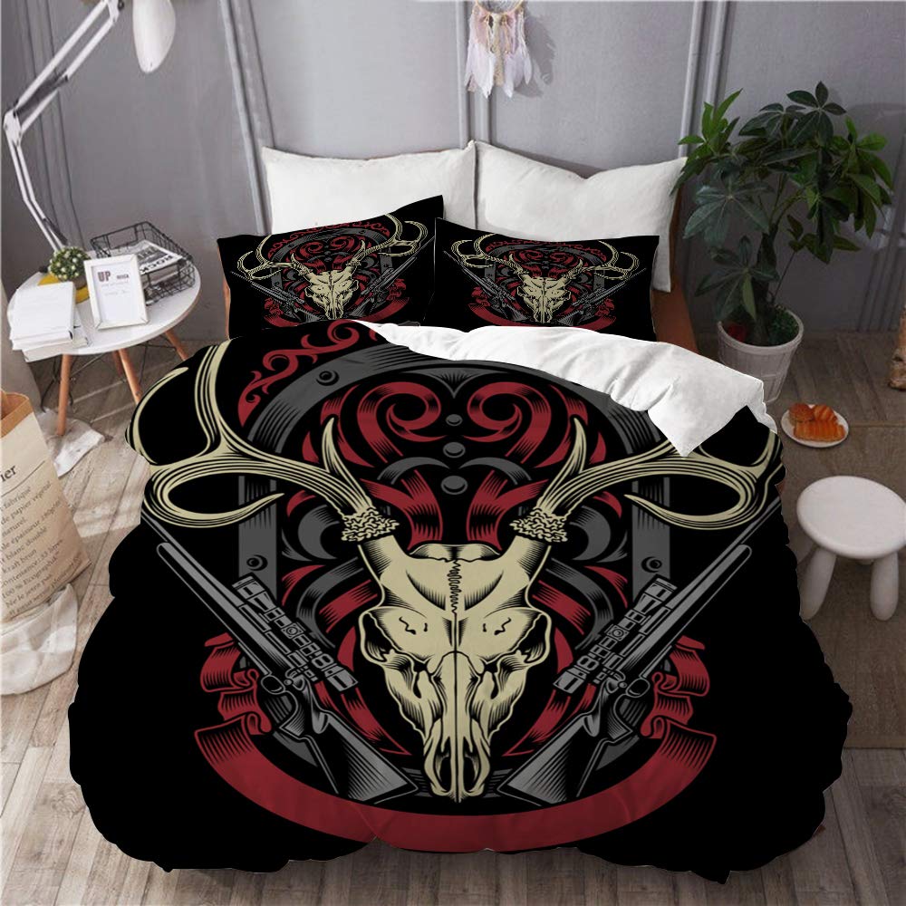 Best Deer Skull Duvet Bedding King