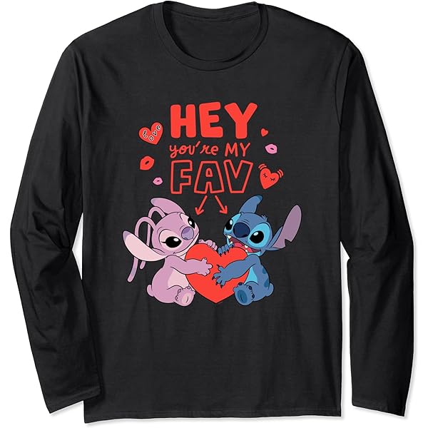 Amazon.com: Disney Stitch & Angel Hey You're My Fav Love