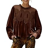 Women's Long Sleeve Velvet Tops Lace Trim Elegant Flared Swing Babydoll Blouses Shirts